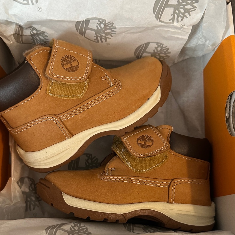 Timberland Kids' Brown and Tan Boots